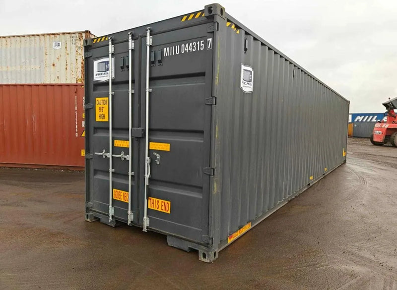 40-Fuß-Seefrachtcontainer, neuwertig, avec Seitentüren