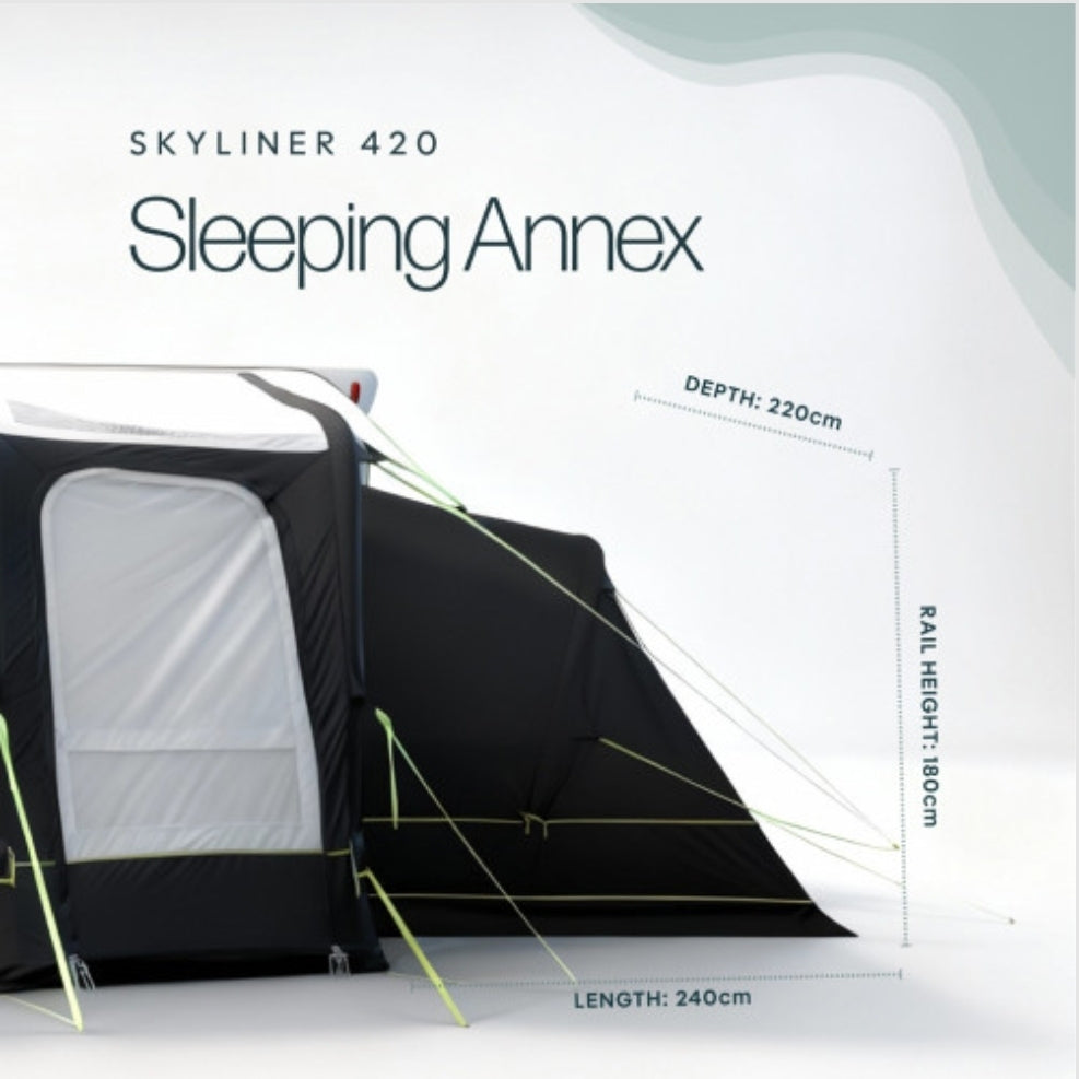 Leisurewize Skyliner 420 Air Sleeping Annex for caravane Skyliner 420 auvent